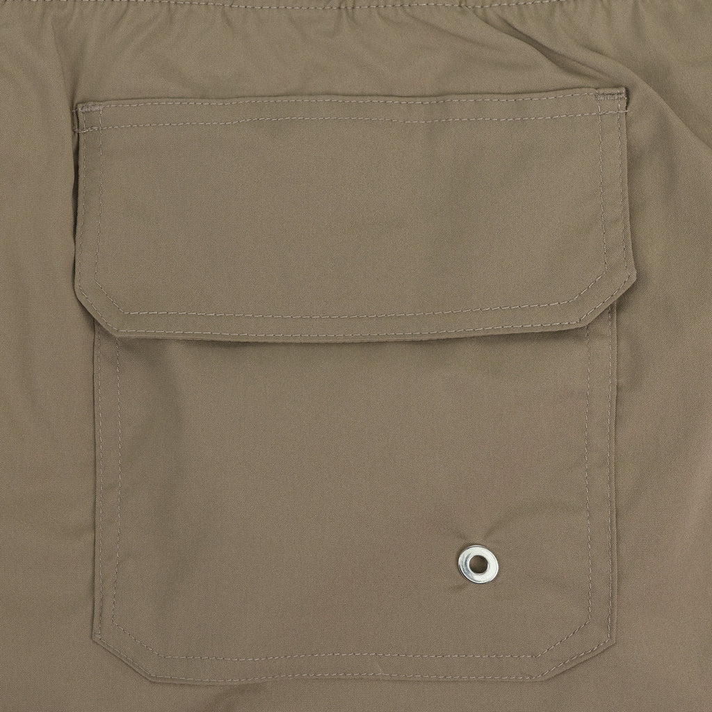 Tan CORE LOGO SWIM TRUNKS