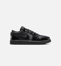 Air Jordan 1 Low "Patent Elephant" Women's Lifestyle Shoes - Black / White / Metallic Silver