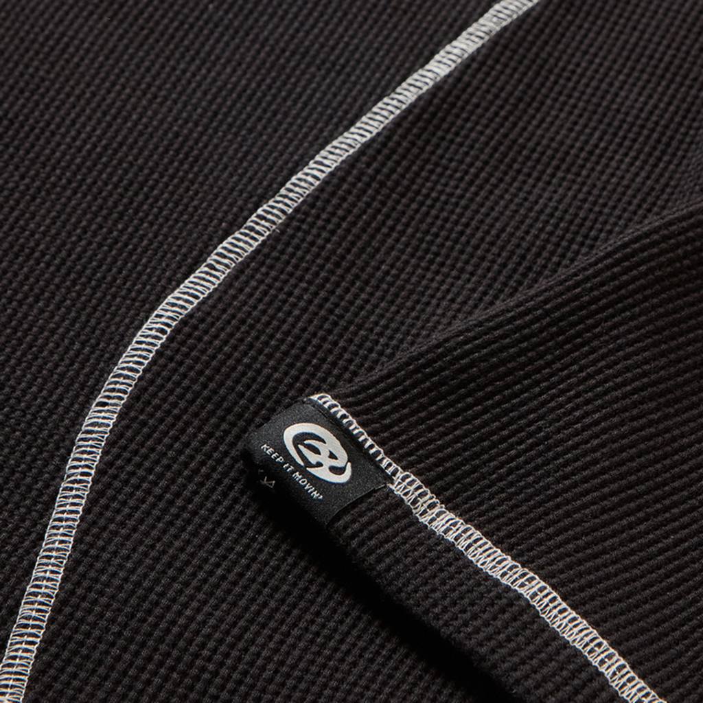 Chet Rock Stark Waffle Top: Black