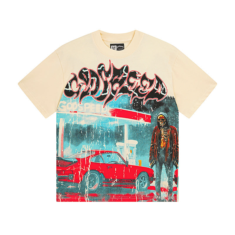 Godspeed T-Shirt Retro Fantasy Pattern