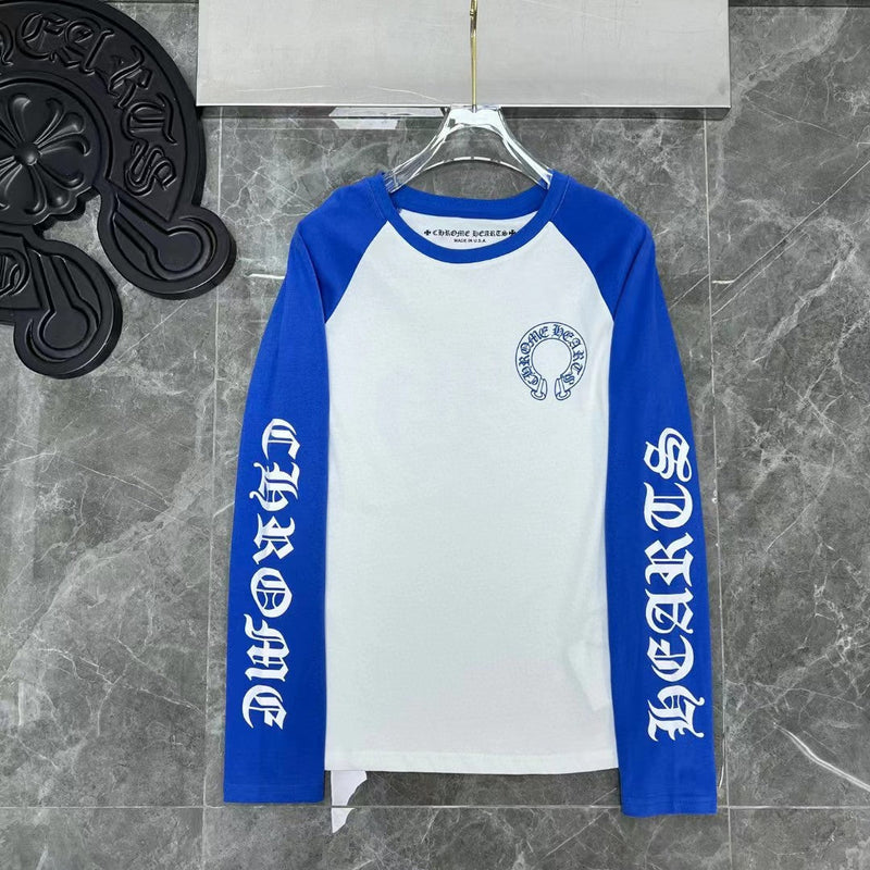 Chh Chrome Heart Long Sleeve Shirt Unisex Fashion Loose Long Sleeve Shirt