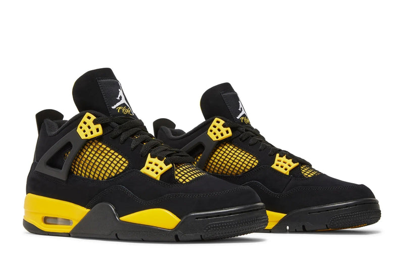 Air Jordan 4 Retro 'Thunder' 2023 – OG Black & Tour Yellow Sneaker Built to Strike