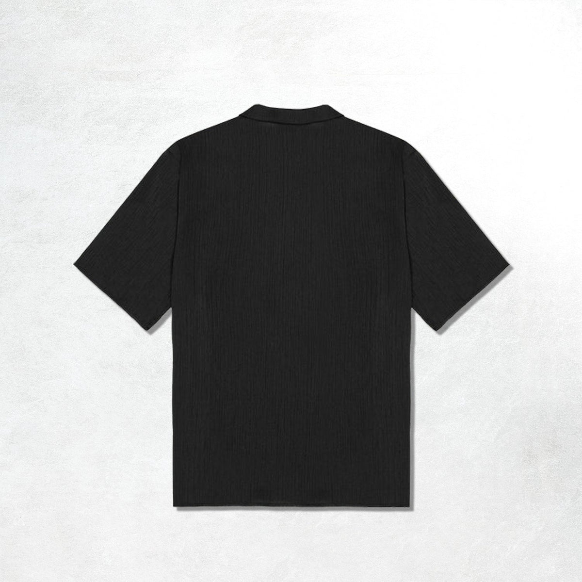 Les Deux Hector Plissé SS Shirt: Black