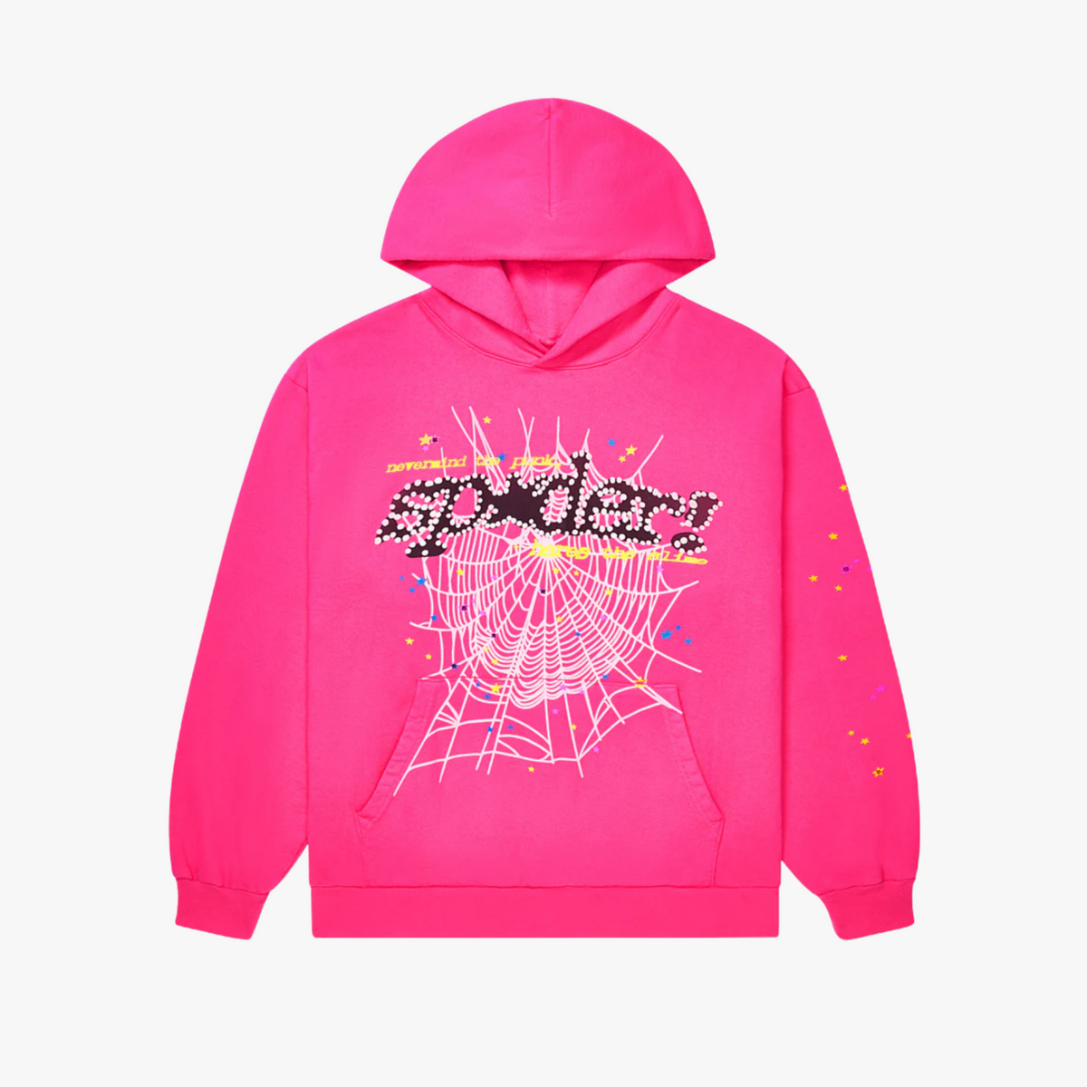 Sp5der PINK V2 Hoodie Pink