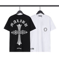 Chrome Heart T Shirts Croix Cross Leather Printed Short Sleeve T-Shirt