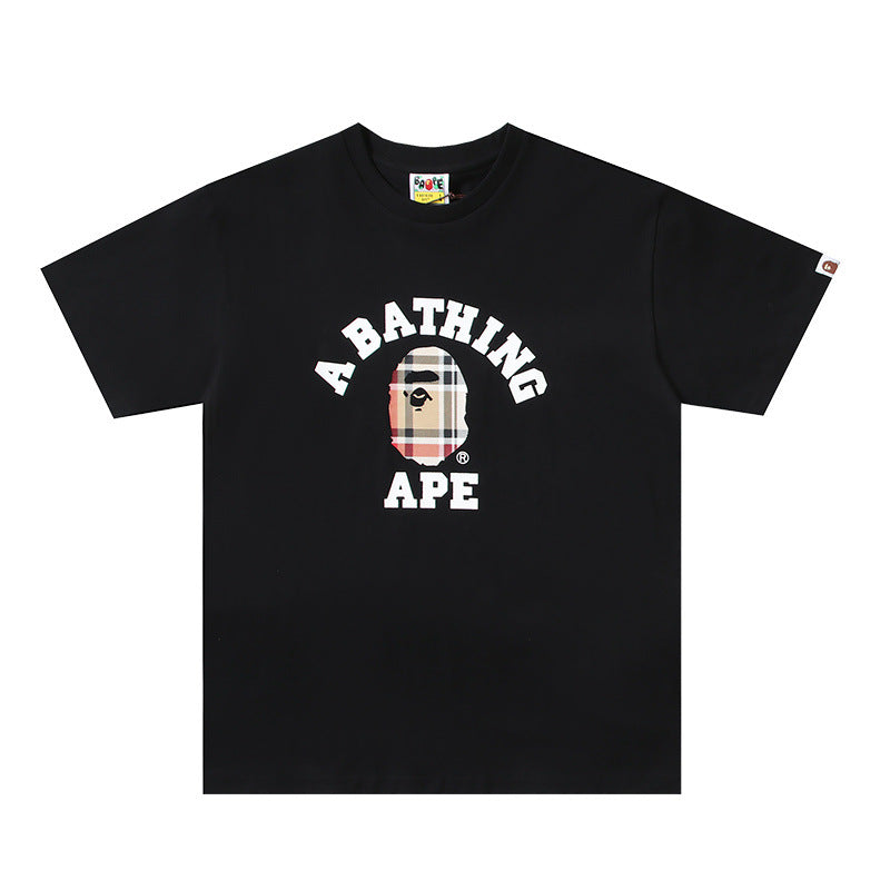 BAPE Shark Camo Graphic Tee Loose Unisex Streetwear T-Shirt