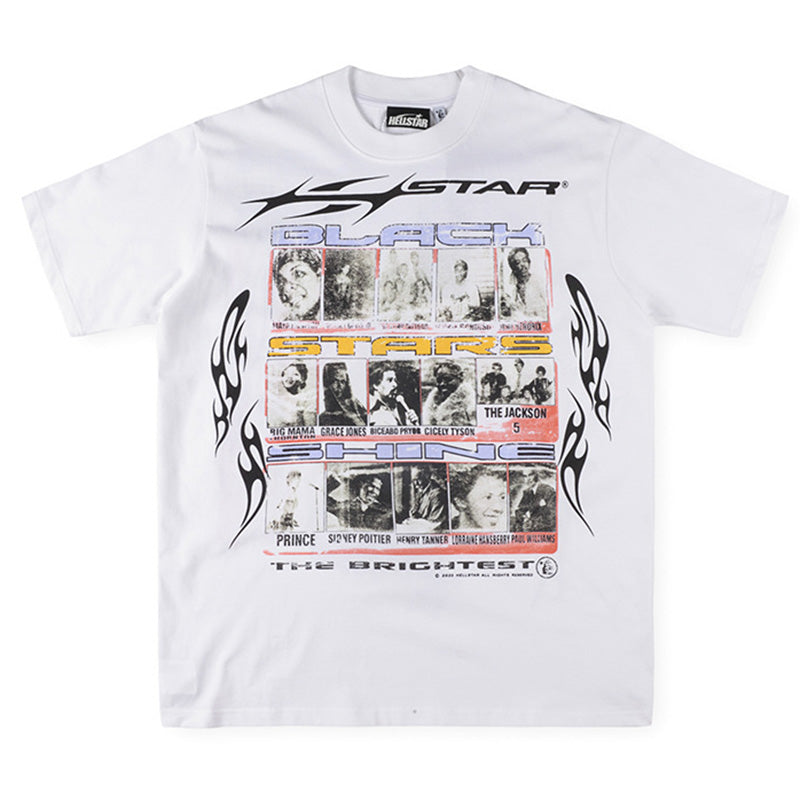 Hellstar Studios black stars shine tee