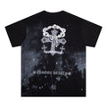 Chrome Heart T Shirts Starry Sky Inkjet Leather Short Sleeve T-Shirt