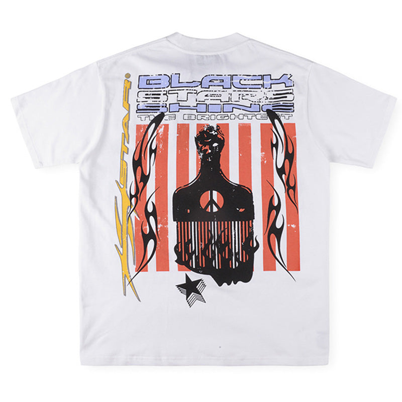 Hellstar Studios black stars shine tee
