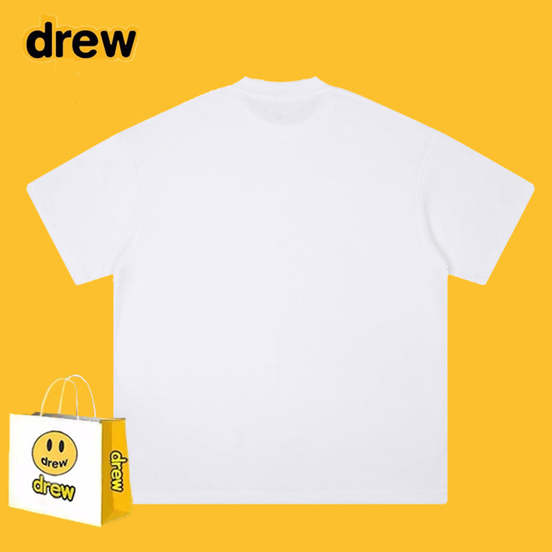 Drew T-shirts Pure Cotton Short Loose