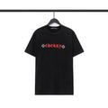 Chrome Heart T Shirts Cross Sanskrit Printed Crew Neck Washed Short Sleeve Fashion T-Shirt
