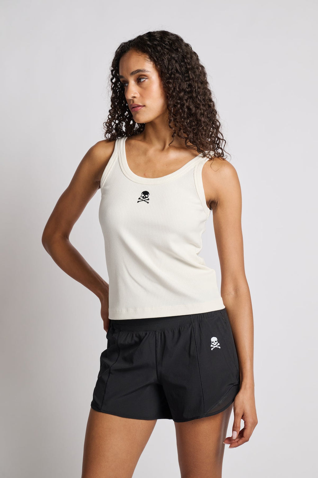 Skinny Strap Rib Tank