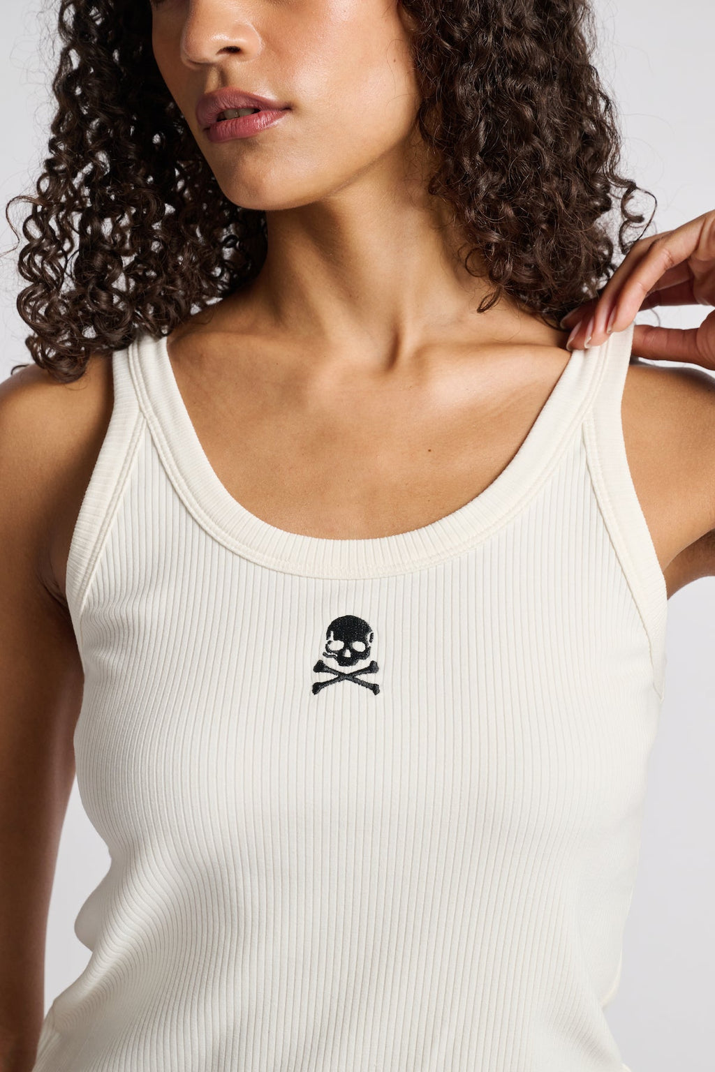 Skinny Strap Rib Tank