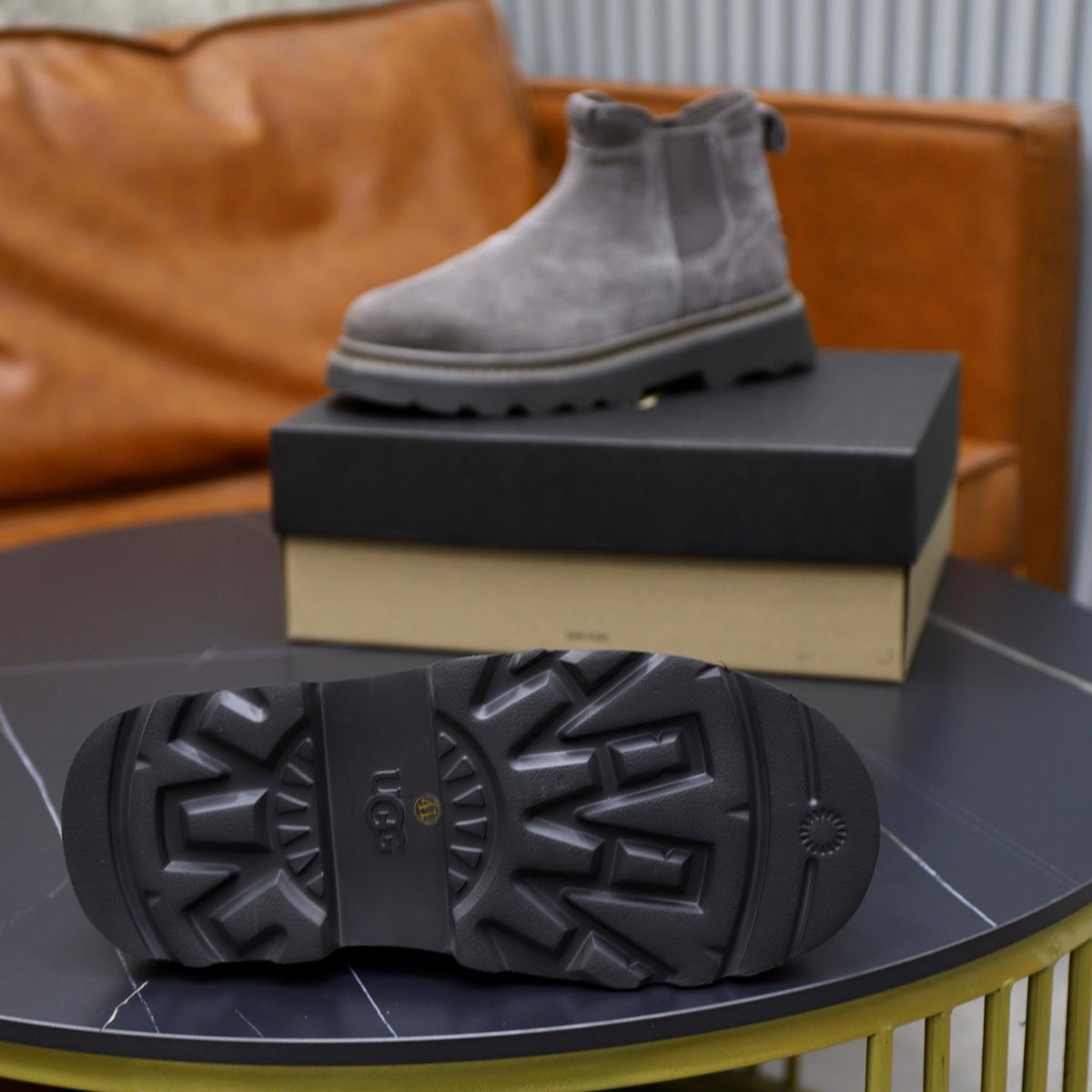 UGG Gray Suede Chelsea Casual Shoes