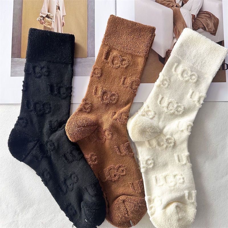 UGG Reverse-Knit Thermal Crew Sock Set