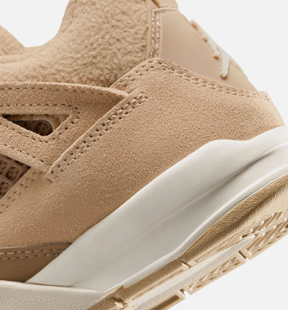 Air Jordan 4 Retro Cozy Girl Preschool Lifestyle Shoes - Hemp/Light Orewood Brown