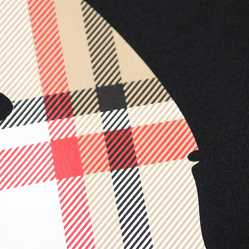 BAPE Plaid Ape Head Men's Graphic T-Shirt - Black