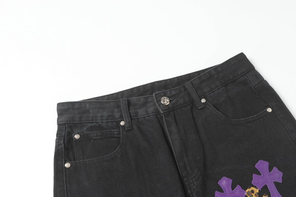 Chrome Hearts Cross Patch Denim Jeans 9981