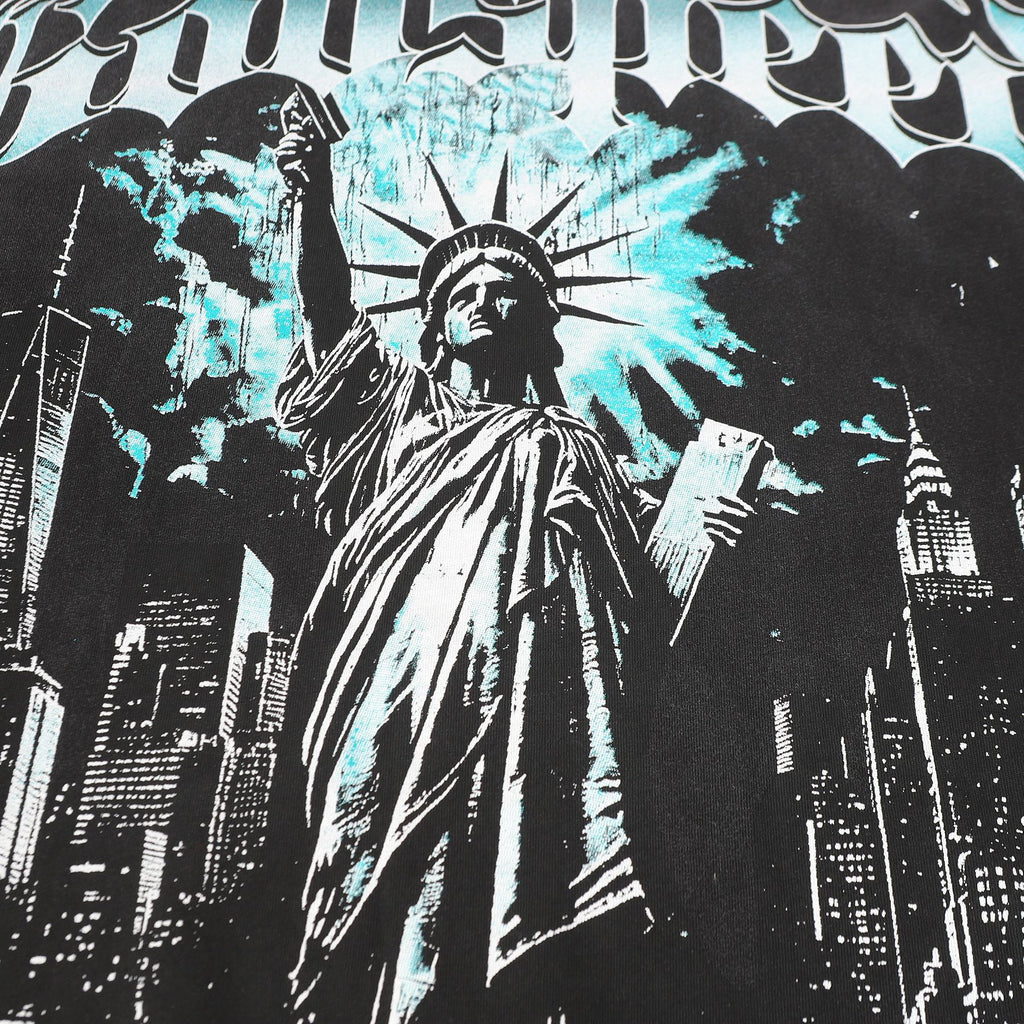 Godspeed Statue City Graphic T-Shirt