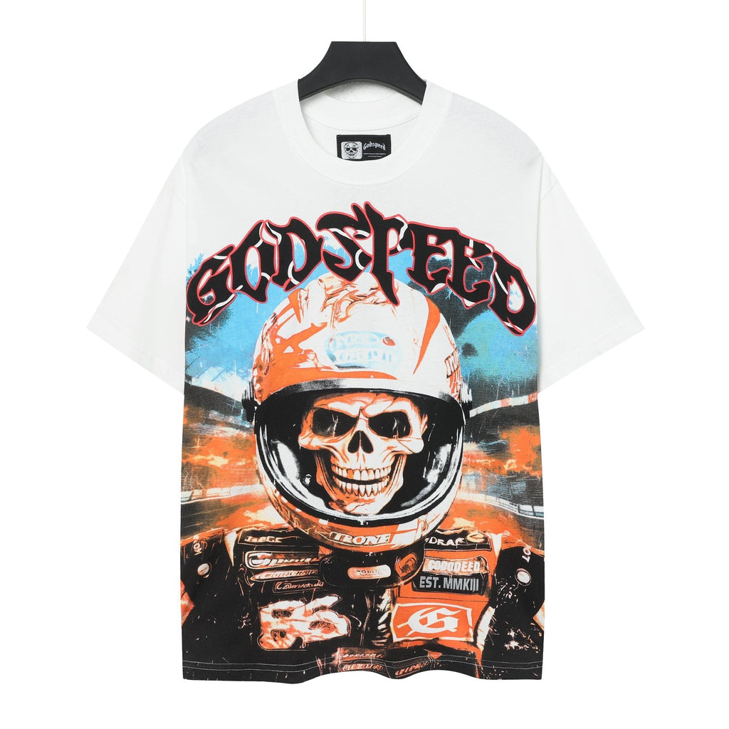 Godspeed Skull Racer Short-Sleeve Graphic T-Shirt
