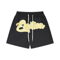 MIXED EMOTION Black Front Graphic Appliqué Shorts