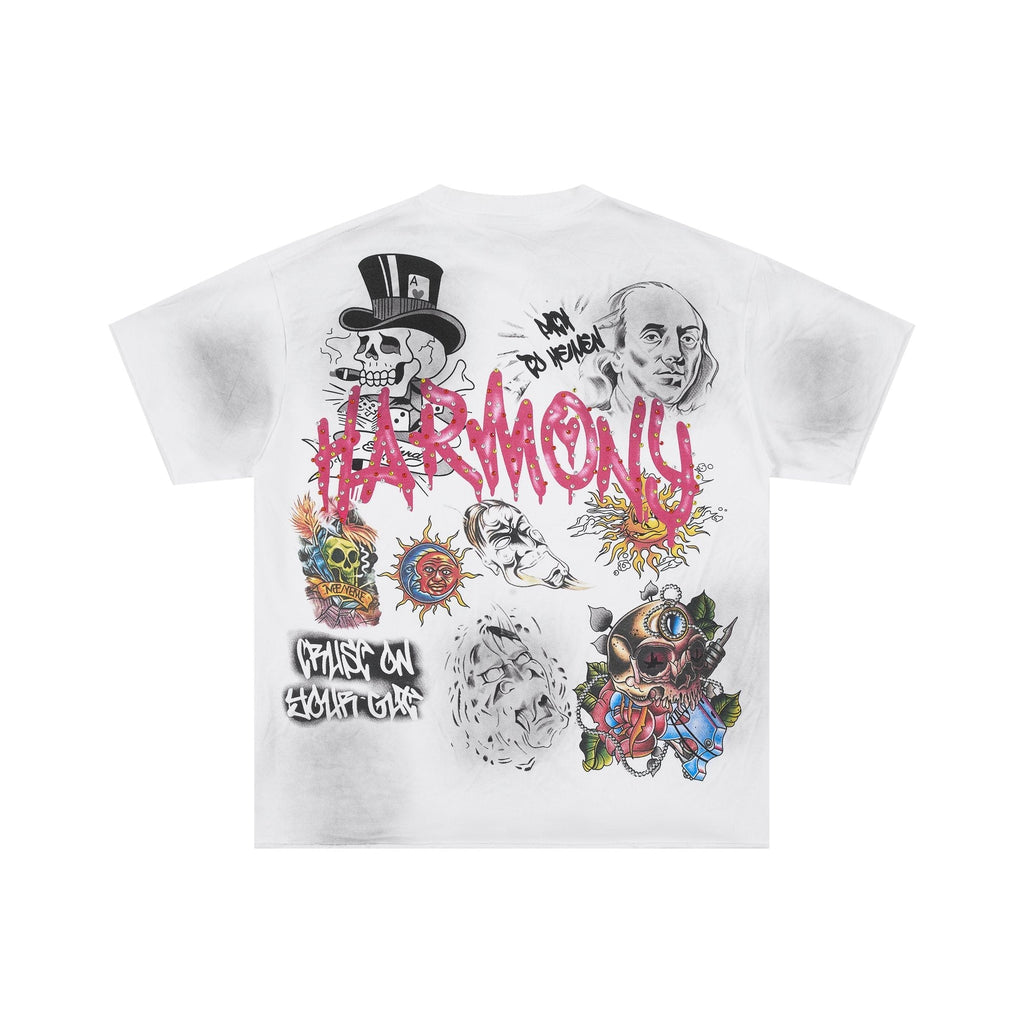 HARMONY Rhinestone-Style Graphic T-Shirt