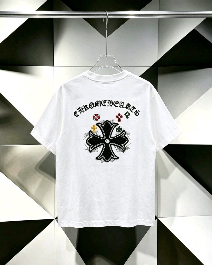 Chrome Hearts Cross Graphic Short-Sleeve T-Shirt