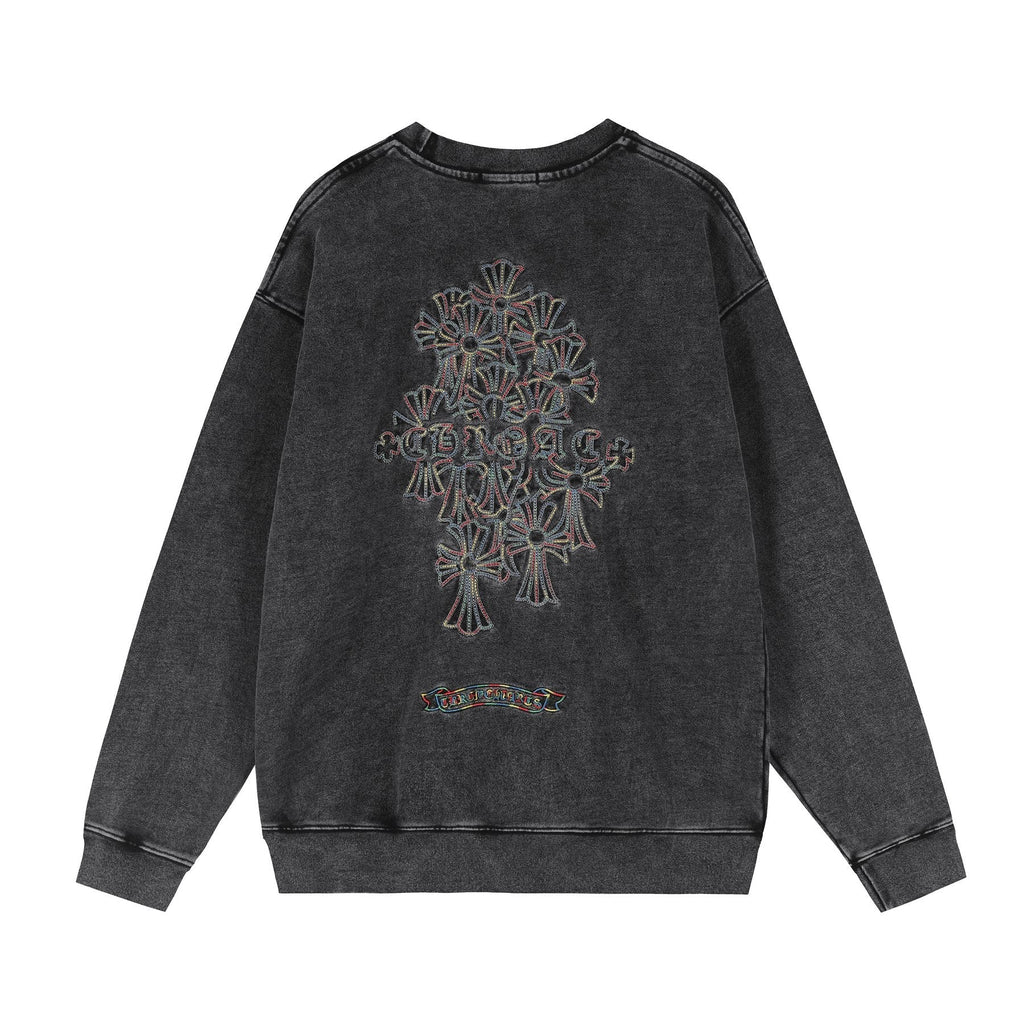 Chrome Hearts Cross Motif Embroidered Crewneck Sweatshirt