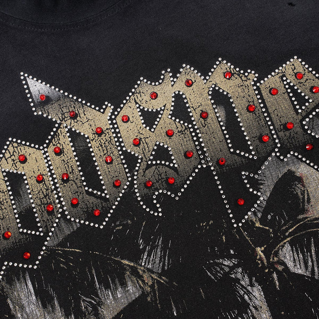 Godspeed Rhinestone Car Graphic T-Shirt