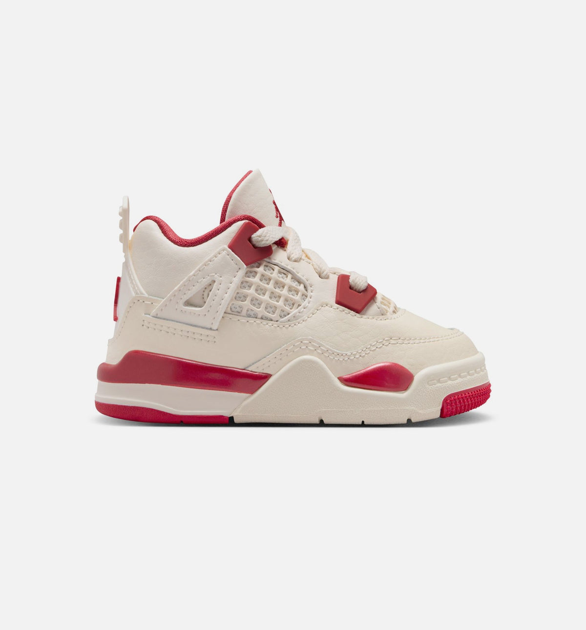 Air Jordan 4 Retro Valentine's Day Infant/Toddler Lifestyle Shoes - Pale Ivory/Sierra Red/Tough Red