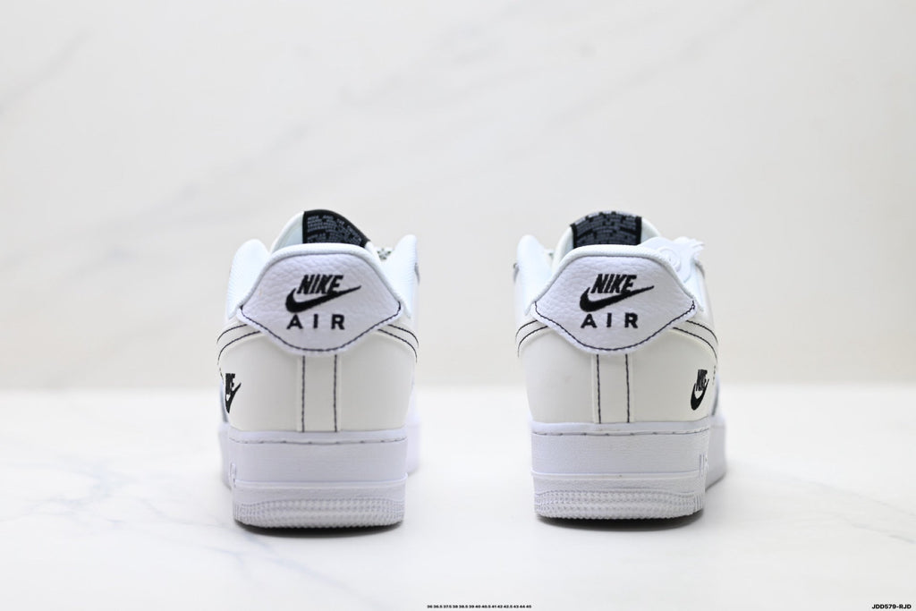 Nike Air Force 1 Low White Snake Print Unisex Sneakers Style 13