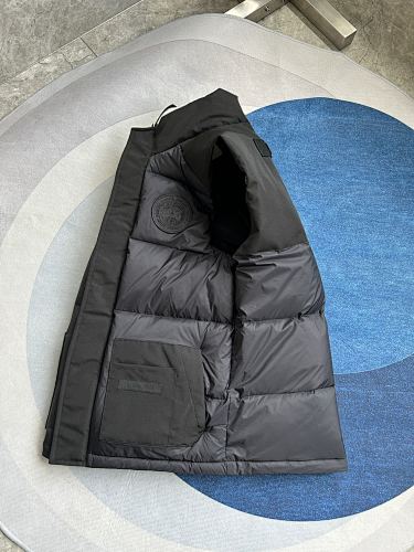 Canada Goose Puffer Vest in Black with Stand Collar