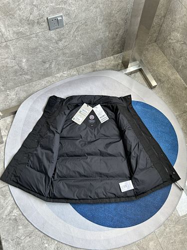 Canada Goose Puffer Vest in Black with Stand Collar