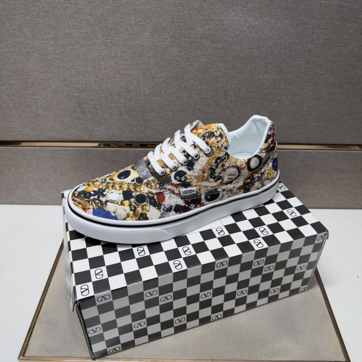 Vans Men's Floral Print Low-Top Sneakers