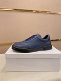 Dolce & Gabbana Navy Blue Low-Top Sneakers