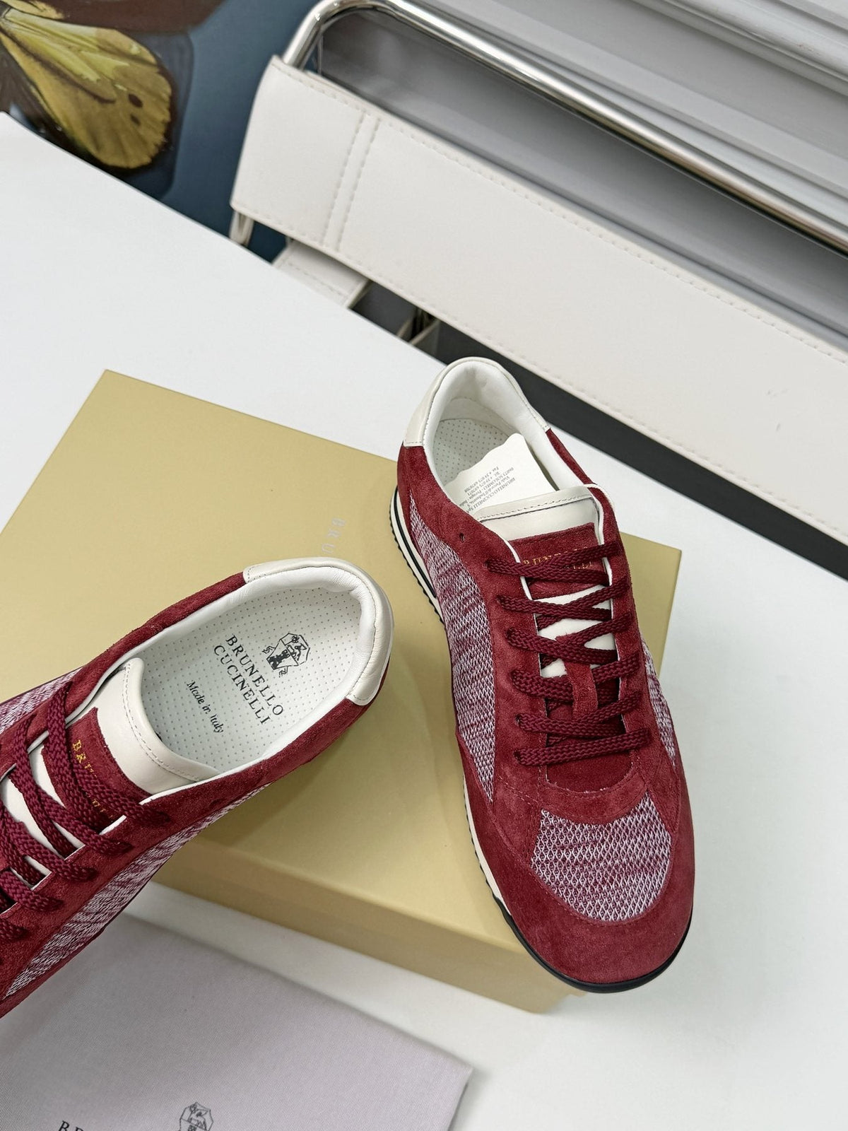 Brunello Cucinelli Low-Top Lace-Up Sneakers - Padded Collar