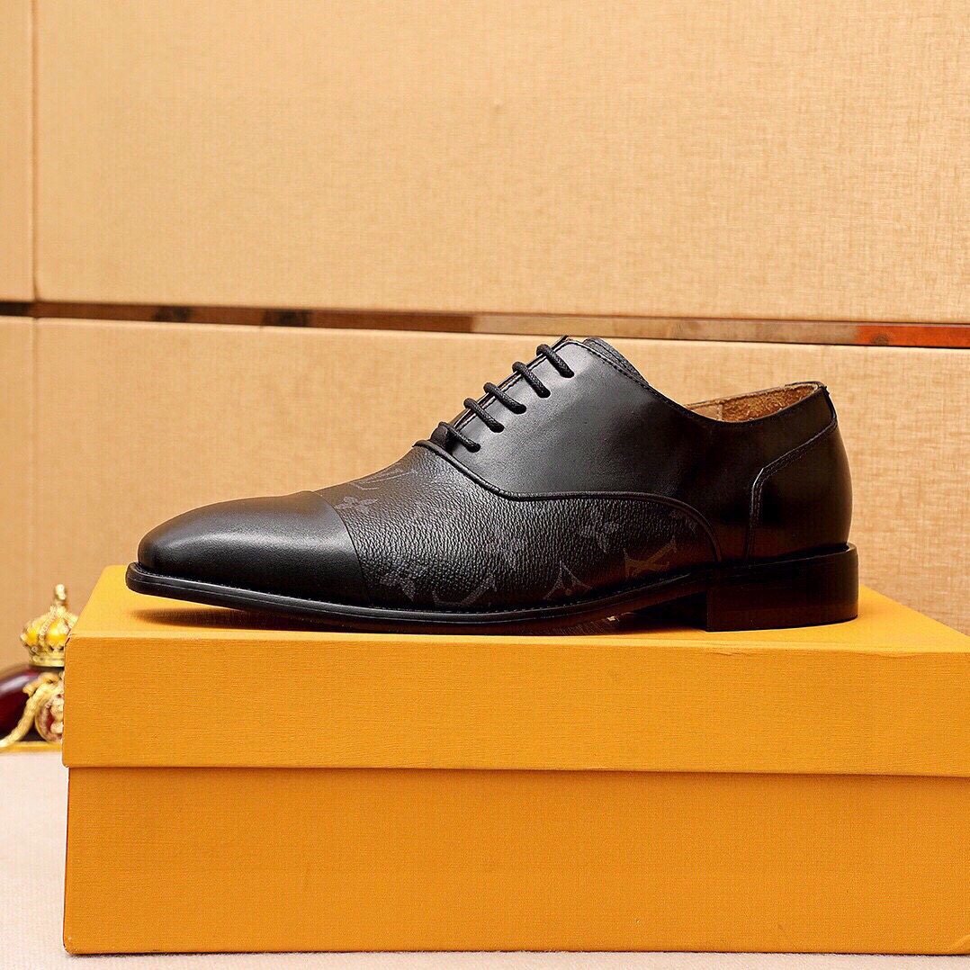 Louis Vuitton Men's Monogram Lace-Up Dress Shoes