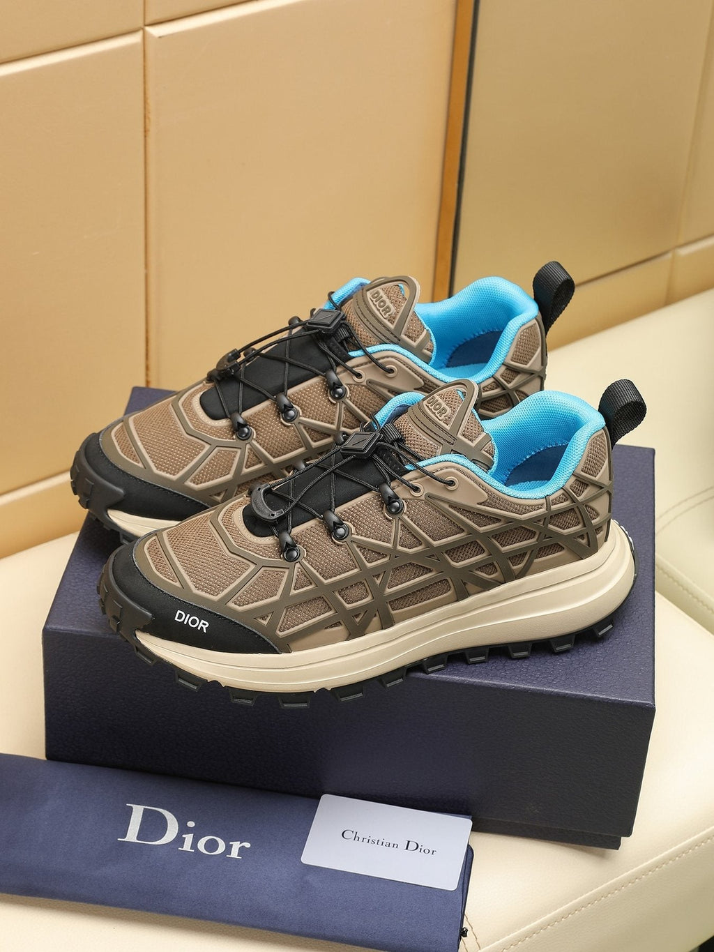 Dior B31 Runner White and Light Gray Sneakers