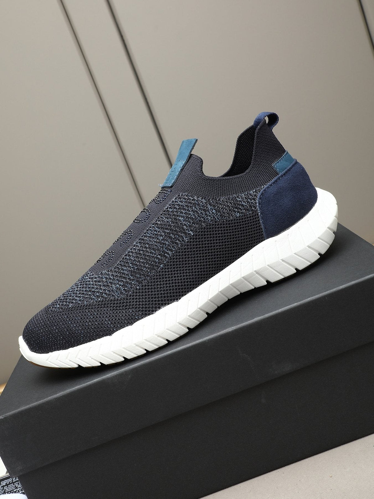 Hugo Boss Textured Slip-On Sneakers