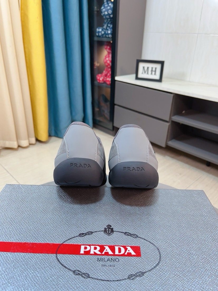 Prada Men's Mesh Slip-On Sneakers