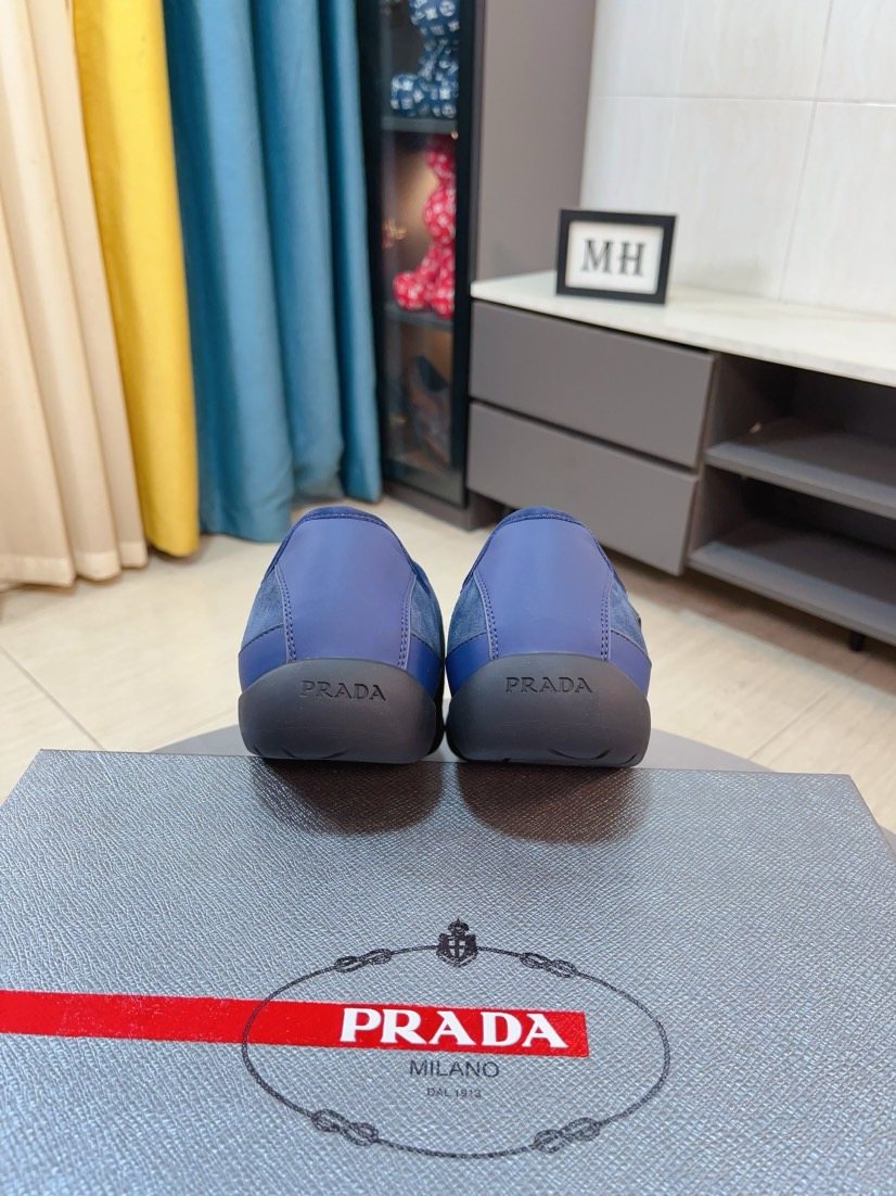 Prada Men's Mesh Slip-On Sneakers