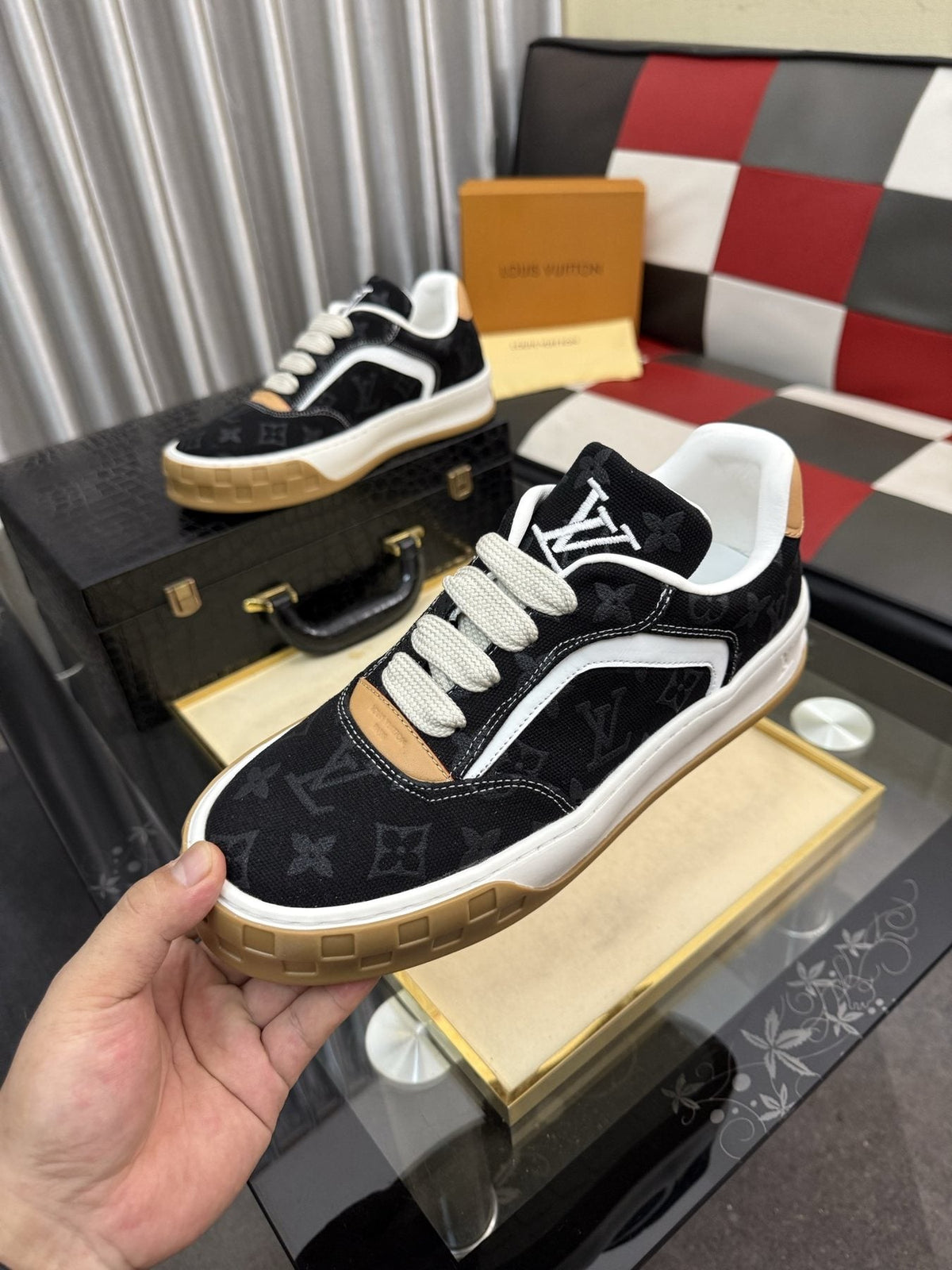 Louis Vuitton Patterned Low-Top Sneakers