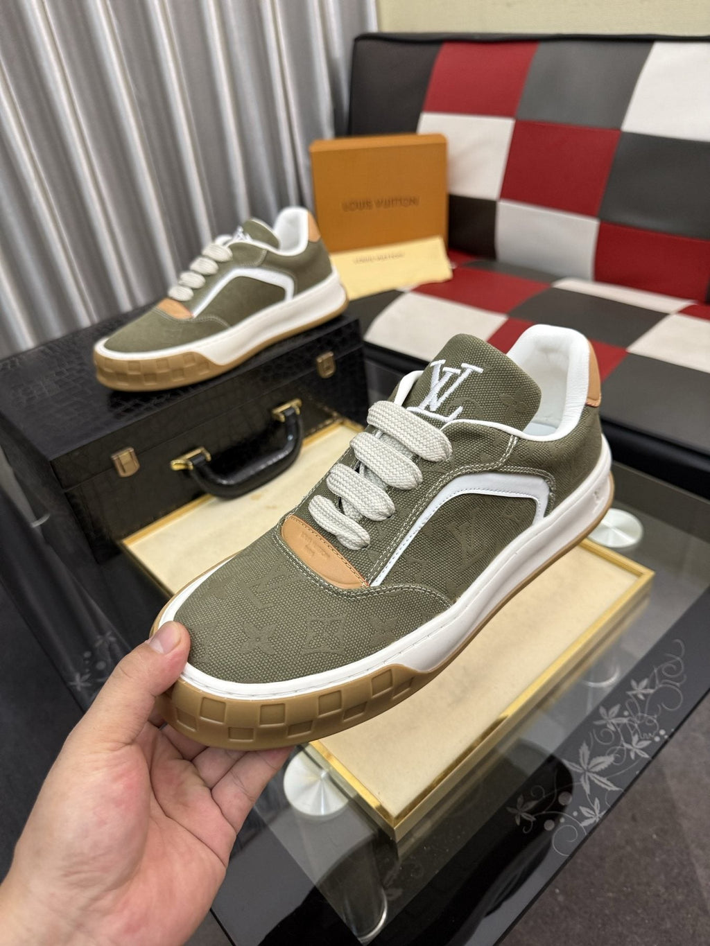 Louis Vuitton Patterned Low-Top Sneakers