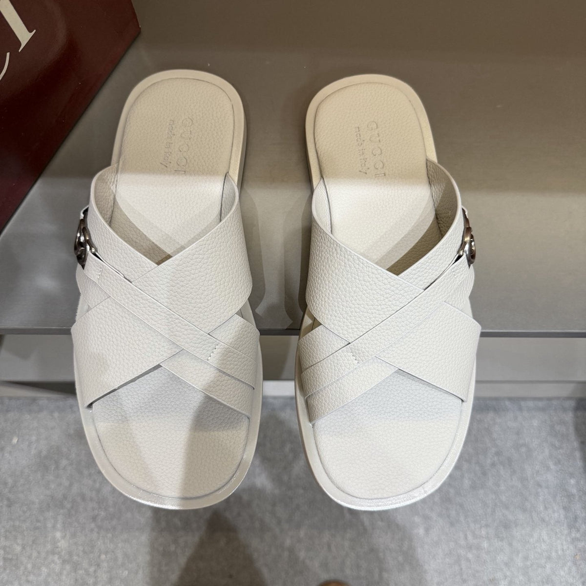 Gucci Cross-Strap Slide Sandals