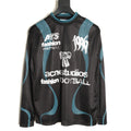 Acne Studios Bow Graphic Football Jersey Long-Sleeve Top - Black